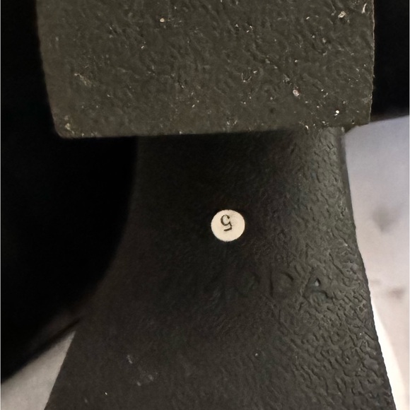 Lamoda LMF856 High Knee Black PU Leather Boot, descent condition - Picture 10 of 14